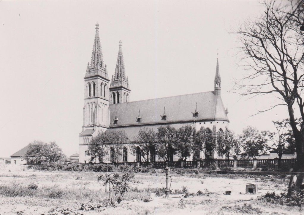 Historical photo of the Basilica of St. Peter and Paul